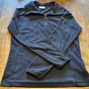 Women's Black Zip-Up Sweater